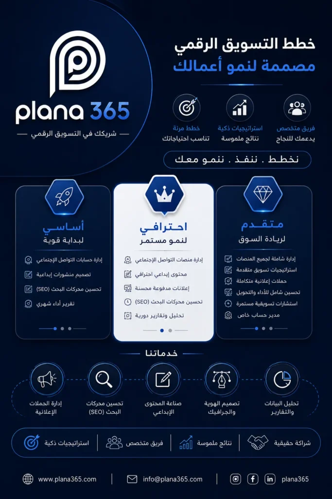 خطط اسعار التسويق الرقمي