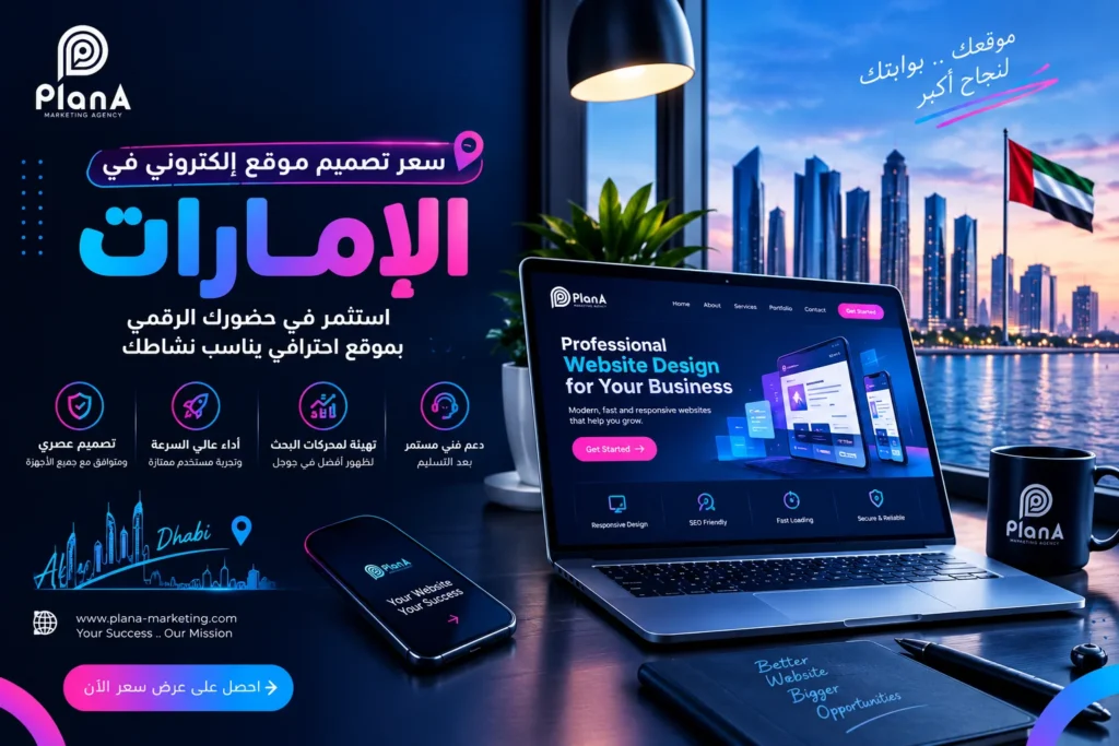 سعر تصميم موقع إلكتروني في الإمارات | دليل التكاليف والخدمات سعر تصميم موقع إلكتروني في الإمارات